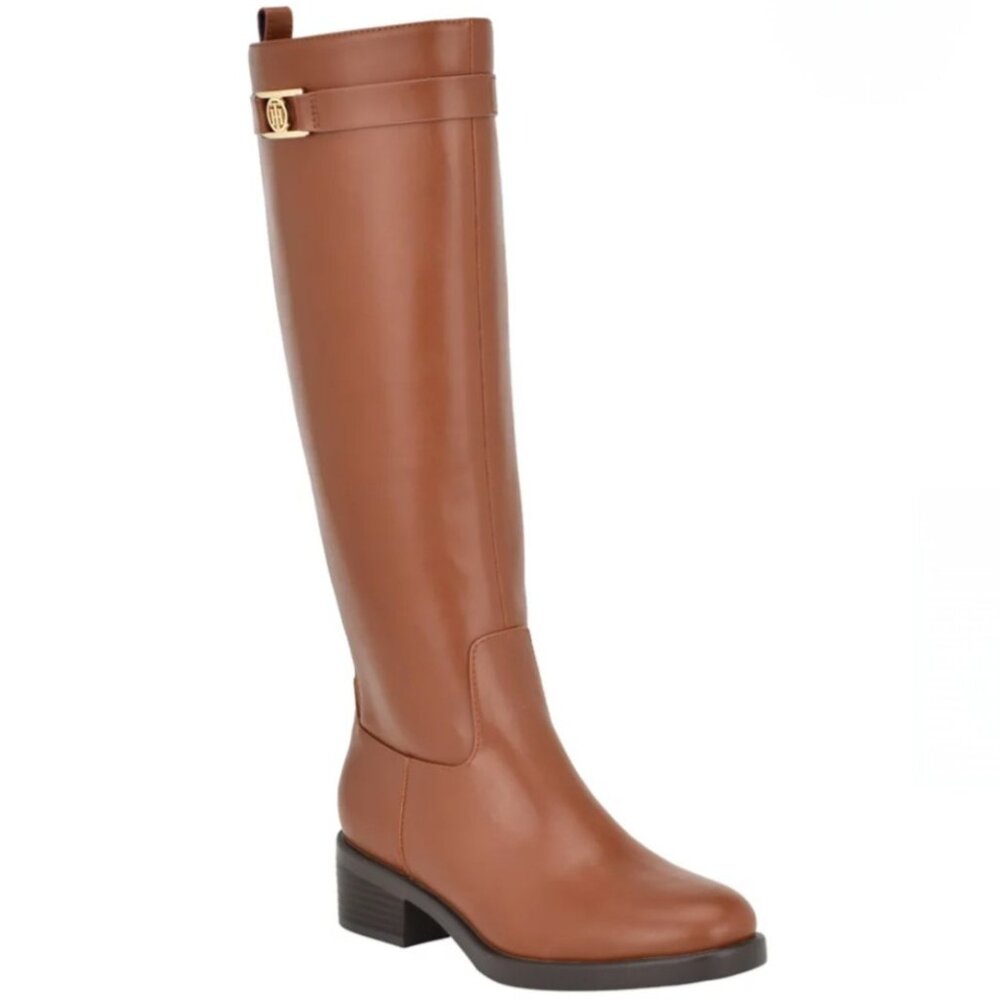 Tommy Hilfiger Iviann Tall Riding Boots brown size 9.5
